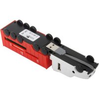 разветвитель USB Konoos UK-41 красный