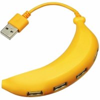 разветвитель USB Konoos UK-44 желтый