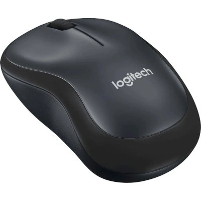 мышь Logitech M220 Silent Grey 910-006127 Черный-серый