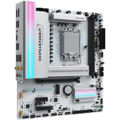 материнская плата Maxsun Challenger Z890M WiFi ICE Белый