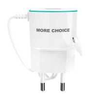 сетевое зарядное устройство More choice NC40m White-Blue Белый