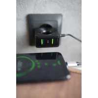 сетевое зарядное устройство More choice NC48m Black Черный