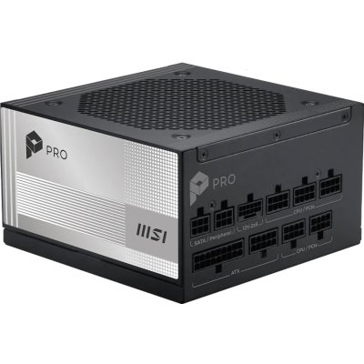 блок питания MSI 1000W PRO A1000PL PCIE5 Черный