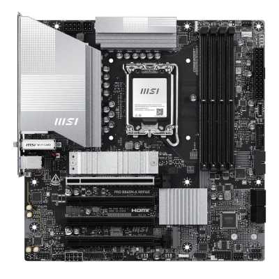 материнская плата MSI Pro B860M-A WiFi6E Черный