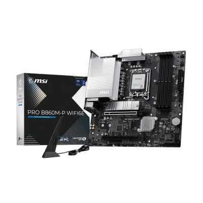 материнская плата MSI Pro B860M-P WiFi6E Черный