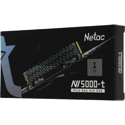 SSD диск Netac NV5000-T 1Tb NT01NV5000t-1T0-E4X Черный