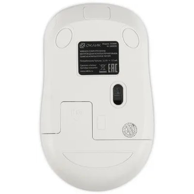 мышь Oklick 310MW White-Blue Белый-синий