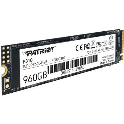 SSD диск Patriot P310 960Gb P310P960GM28 Черный