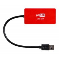 разветвитель USB PC PET ColorBoxRed красный