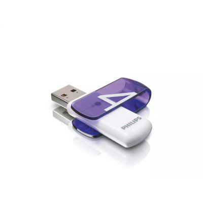 флешка Philips 4GB FM04FD05B/97 Белый, синий