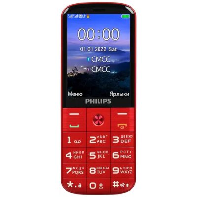 мобильный телефон Philips Xenium E227 Red