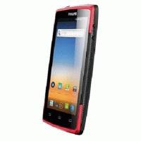 смартфон Philips Xenium W7555 Black/Red