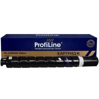 тонер-картридж ProfiLine PL_C-EXV49_Y желтый