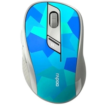 мышь Rapoo M500-BLU Silent Blue Зеленый, серый, синий
