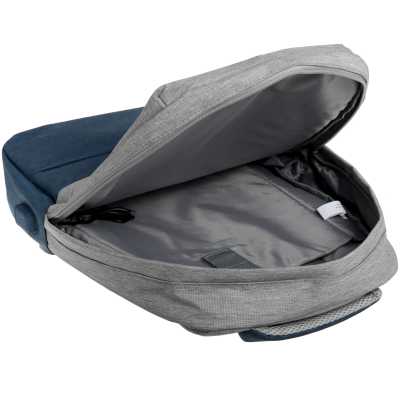 рюкзак RivaCase 7567 Grey Dark Blue черный