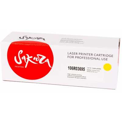 картридж Sakura SA106R03695 желтый