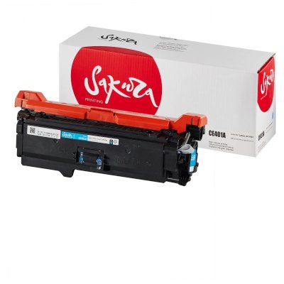 картридж Sakura SACE401A голубой