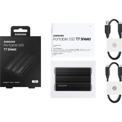 SSD диск Samsung T7 Shield 1Tb MU-PE1T0S/WW Черный