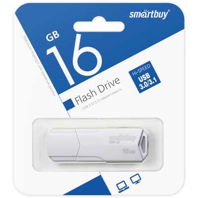 флешка SmartBuy 16GB SB16GBCLU-W3 Белый