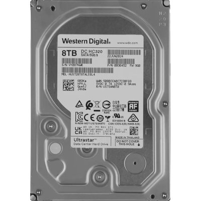 жесткий диск WD Ultrastar DC HC320 8Tb HUS728T8TALE6L4 0B36452 Серебристый