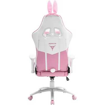 игровое кресло ZONE 51 Bunny Z51-BUN-PI белый - розовый